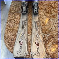 K2 True Love T-nine 167cm skis, Marker Adj. Bindings, Lange Boots