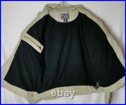 KUHL Men XXL Vintage Patina Dye Canvas Fleece Lining Utility Jacket