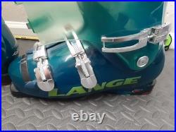 LANGE FLUID 90 Alpine Downhill Ski Boots Teal Blue Men's MP 30.5 #S119