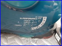 LANGE FLUID 90 Alpine Downhill Ski Boots Teal Blue Men's MP 30.5 #S119