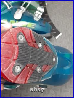 LANGE FLUID 90 Alpine Downhill Ski Boots Teal Blue Men's MP 30.5 #S119