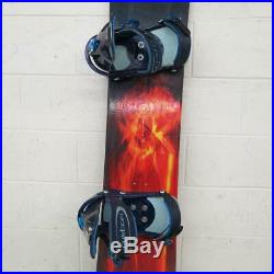 LTD Fury 154cm Twin-Tip All-mountain Snowboard withBurton Custom Bindings Large