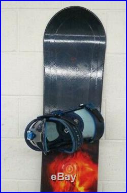 LTD Fury 154cm Twin-Tip All-mountain Snowboard withBurton Custom Bindings Large