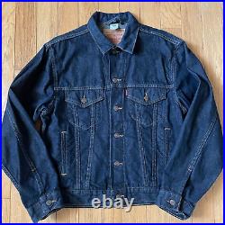 Levi's Denim Jacket Kiss Army Men Small 70507-4811 Indigo Blue Mint Condition