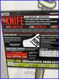 Lib Tech Ejack Knife Men's All-Mountain Snowboard 159cm NEW