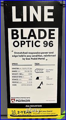 Line Blade Optic 96 Men's 2023 All-mountain 163 cm Ski