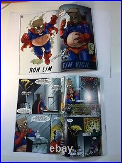 Liquor Man 1 & 2 First Print Liquorman Comic Book McFarlane Homage'03 SDCC Mint