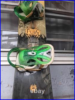 Ltd Fury Men's Snowboard Size 163 Cm With Burton Bindings