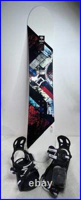 M3 Discord 160 Men's Snowboard EZ Rocker Flat Camber with Pivot Bindings New