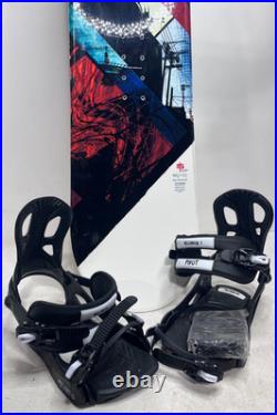 M3 Discord 160 Men's Snowboard EZ Rocker Flat Camber with Pivot Bindings New