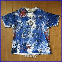 MINT Vtg 90s 1992 The Cure All Over Print Wish Tour Concert T Shirt XL Brockum