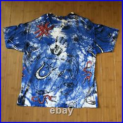 MINT Vtg 90s 1992 The Cure All Over Print Wish Tour Concert T Shirt XL Brockum