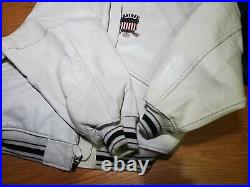 MINT White All American USA 1975 Avirex leather jacket XL NAS Method Man Belly