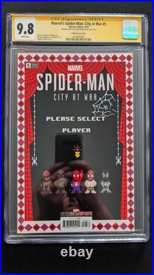 Marvels Spider-Man City at War #5 Matthew Waite Signed Variant 9.8 CGC