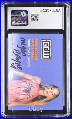Megan Bayne 2024 Autograph GrayBlur Custom Spider-Man CGC 10 Gem Mint JSA Auto
