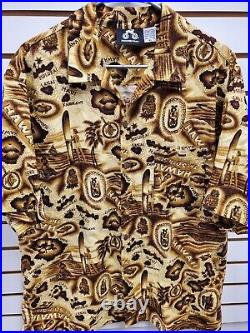 Membres Man 90's Hawaiian Tribal mens XL Short Sleeve Shirt USA MADE MINT