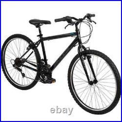 Men's 26 Alpine Mountain Bike with All-Terrain Tires, 15-Speed, Black
