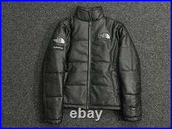 Men's Nuptse Mountain Style Fit Unisex Full-Black Genuine Leather Puffer Jacket Men's Nuptse Mountain Style Fit Unisex Full-Black Genuine Leather Puffer Jacket