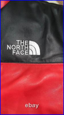 Men's Nuptse Mountain Style Fit Unisex Full-Black Genuine Leather Puffer Jacket