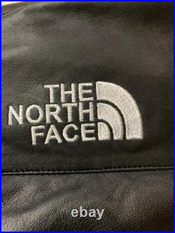 Men's Nuptse Mountain Style Fit Unisex Full-Black Genuine Leather Puffer Jacket