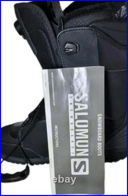 Men's SALOMON Dialogue Black Snowboard BOOTS size 11