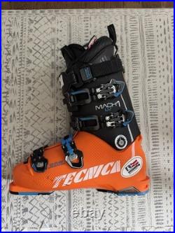 Men's Technica Downhill Orange Ski Boots 9-9.5 325mm Including Boot Warmers