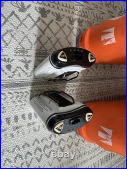 Men's Technica Downhill Orange Ski Boots 9-9.5 325mm Including Boot Warmers