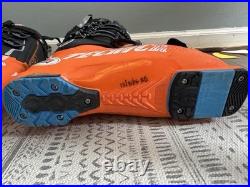 Men's Technica Downhill Orange Ski Boots 9-9.5 325mm Including Boot Warmers