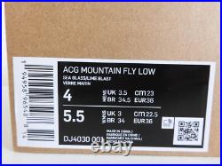 Mens Nike Acg Mountain Fly Low Sea Glass-lime Blast Sz 4 Dj4030-001