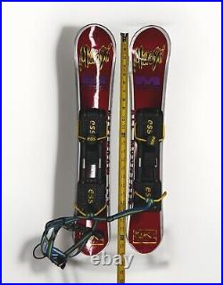 MicroSki Original Skiboards Snow Blade Skis 26.5 In Rare Vintage All Mountain