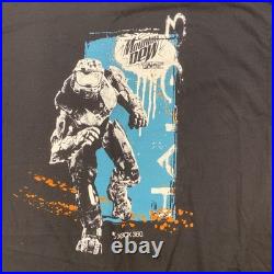 Microsoft Xbox 360 Shirt Mens 2XL Black Halo 3 Mountain Game Fuel Promo Graphic