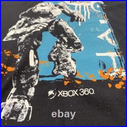 Microsoft Xbox 360 Shirt Mens 2XL Black Halo 3 Mountain Game Fuel Promo Graphic