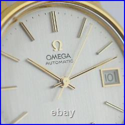 Mint All Original Omega Seamaster Automatic Quickset Date Vintage Gold Plated Ss