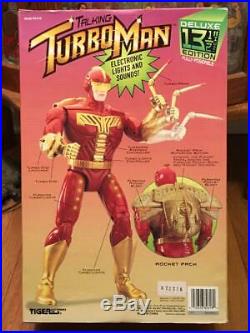 Mint In Sealed Box Rare Vintage Turbo Man 13 1/2 Doll Figure Jingle All The Way