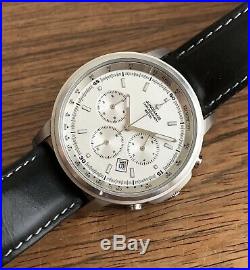 Mint Junghans Chronograph 41/3210 707 All Steel Mens Watch New Battery Full Set