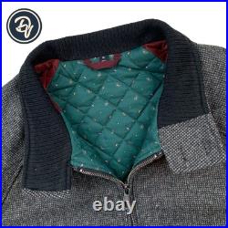 Mint M Bonobos X Nova Fides Italian Wool Harrington Charcoal Soft Knit Tweed
