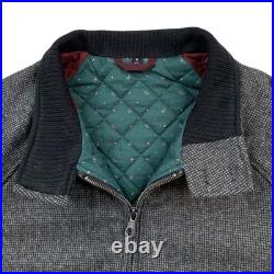 Mint M Bonobos X Nova Fides Italian Wool Harrington Charcoal Soft Knit Tweed