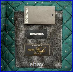 Mint M Bonobos X Nova Fides Italian Wool Harrington Charcoal Soft Knit Tweed
