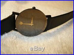 Mint Movado 87-40-882N Ultra Thin All Black Men's 31mm Case Swiss Watch