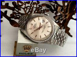 Mint Rolex Datejust 1603 Vintage From 1973 All Steel Swiss Rolled Bracelet