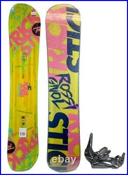 NEW $600 Mens Rossignol Trick Stick Af Asym Frame Snowboard & New Bindings 158CM