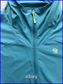 NEW Mountain Hardware Kor Preshell Hoody Jacket (Men's L / Turquoise / OM7395)