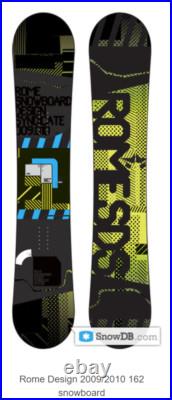 NEW Rome SDS Design 2009 2010 162cm Men's snowboard pro all mountain NEW Rome SDS Design 2009 2010 162cm Men's snowboard pro all mountain
