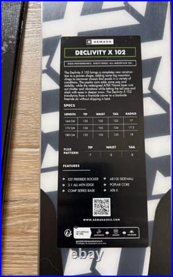 New 2025 Armarda Declivity X 102 Men's 172 cm Freeride Men's Skis