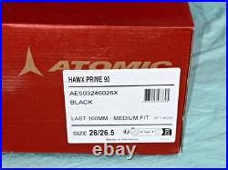 New! 2026? Atomic HAWX Prime 90 GW Men's Alpine SKI BOOTS 26.5? GripWalk