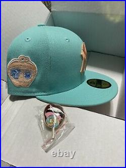 New Era 59Fifty Mint Sugar Shack Yankees 1977 All Star Game Patch Hat SIZE 7 3/8