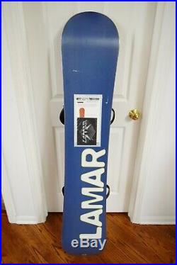 New Lamar Electric Wide Snowboard Size 157 CM With Large Liquid Bindings