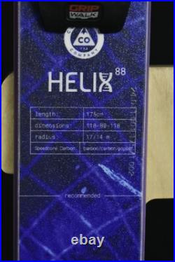 New Liberty Helix 88 All Mountain Skis Size 175 CM With Look Bindings $699