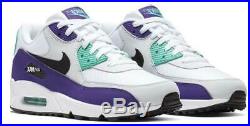 New NIKE Air Max 90 Mens Sneaker white purple mint all sizes