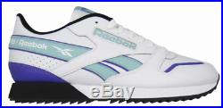 New Reebok Classic Leather retro Mens athletic sneaker white mint black all size